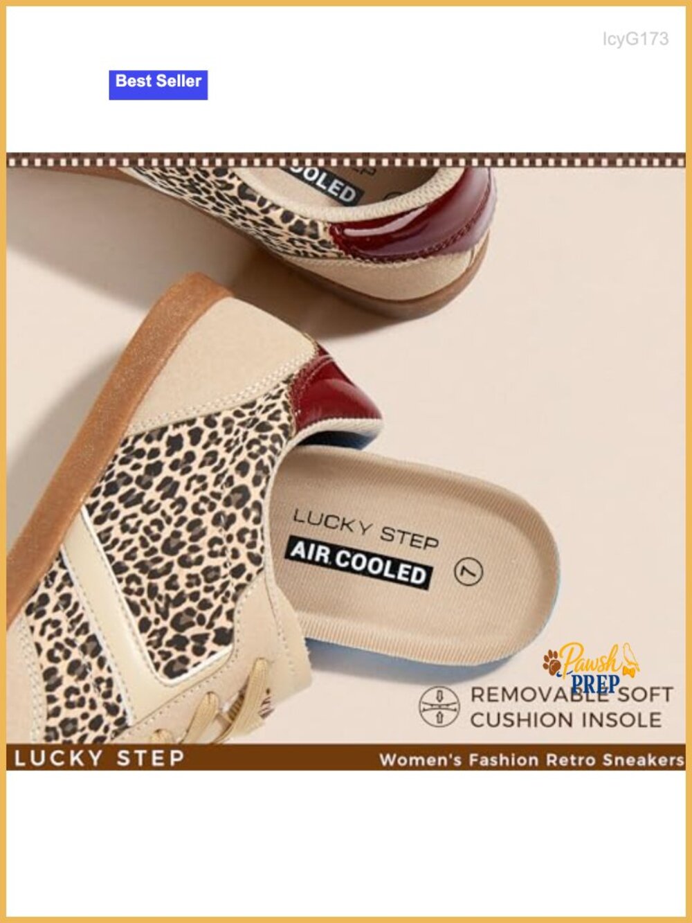 Women's PU Leather Fashion Sneakers Retro Lace Up Comfortable Cushion Non Slip - Picture 3 of 6